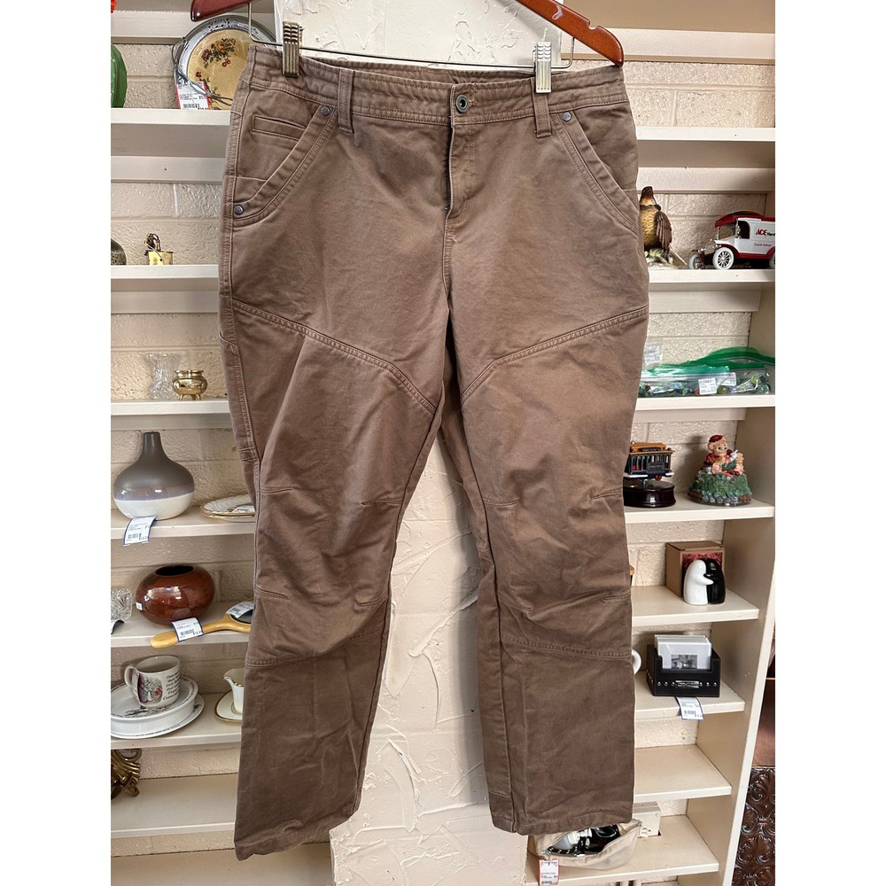 Women's KUHL RYDR style Tan Pants 12Short Tough Everyday Pants Style 6351